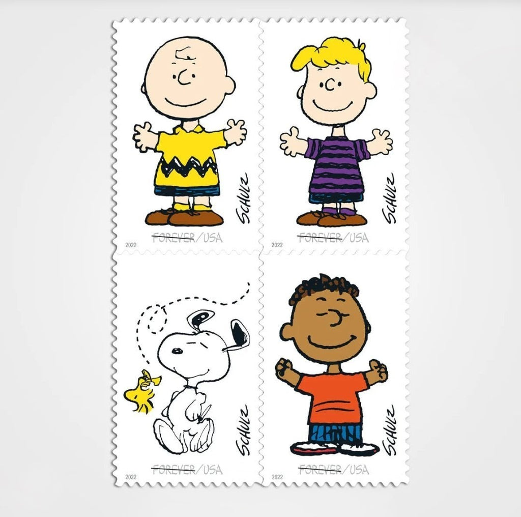 2022 Charles M. Shulz Forever USA Stamp Sheet Of 20, Multicolor