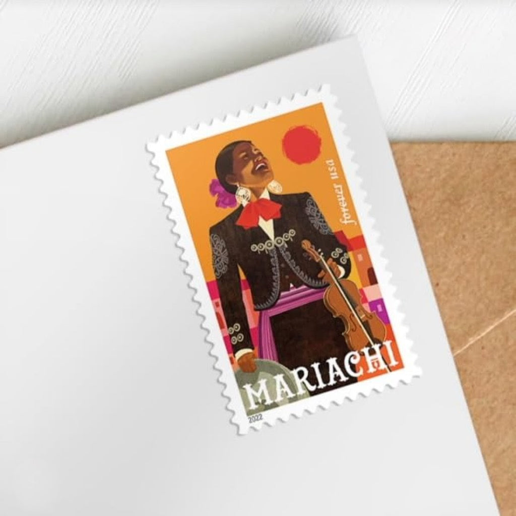 2022 Mariachi Forever USA Stamp Sheet Of 20, Multicolor