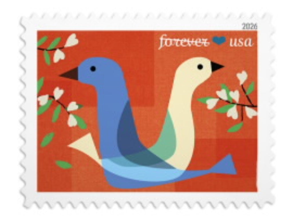 2026 Love Forever USA Stamp Sheet Of 20, Multicolor