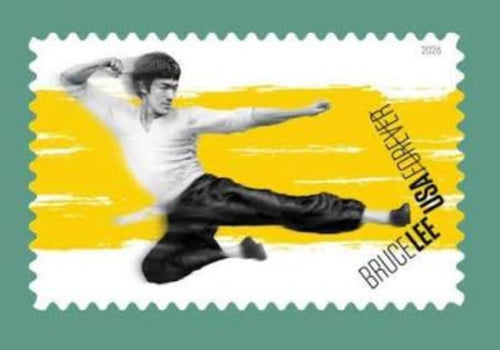 2026 Bruce Lee Forever USA Stamp Sheet Of 20, Multicolor