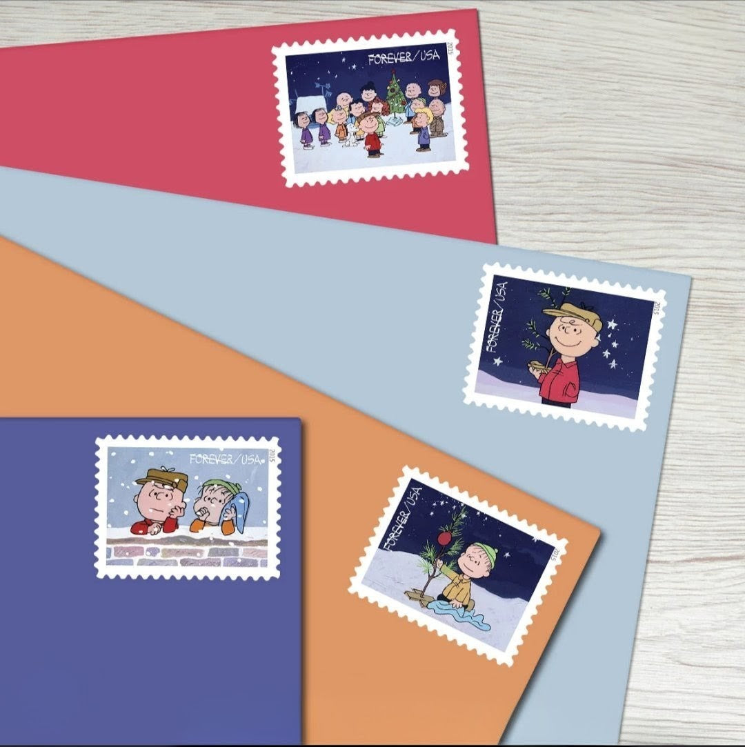 2015 Charlie Brown Christmas Forever USA Stamp Booklet Of 20, Multicolor