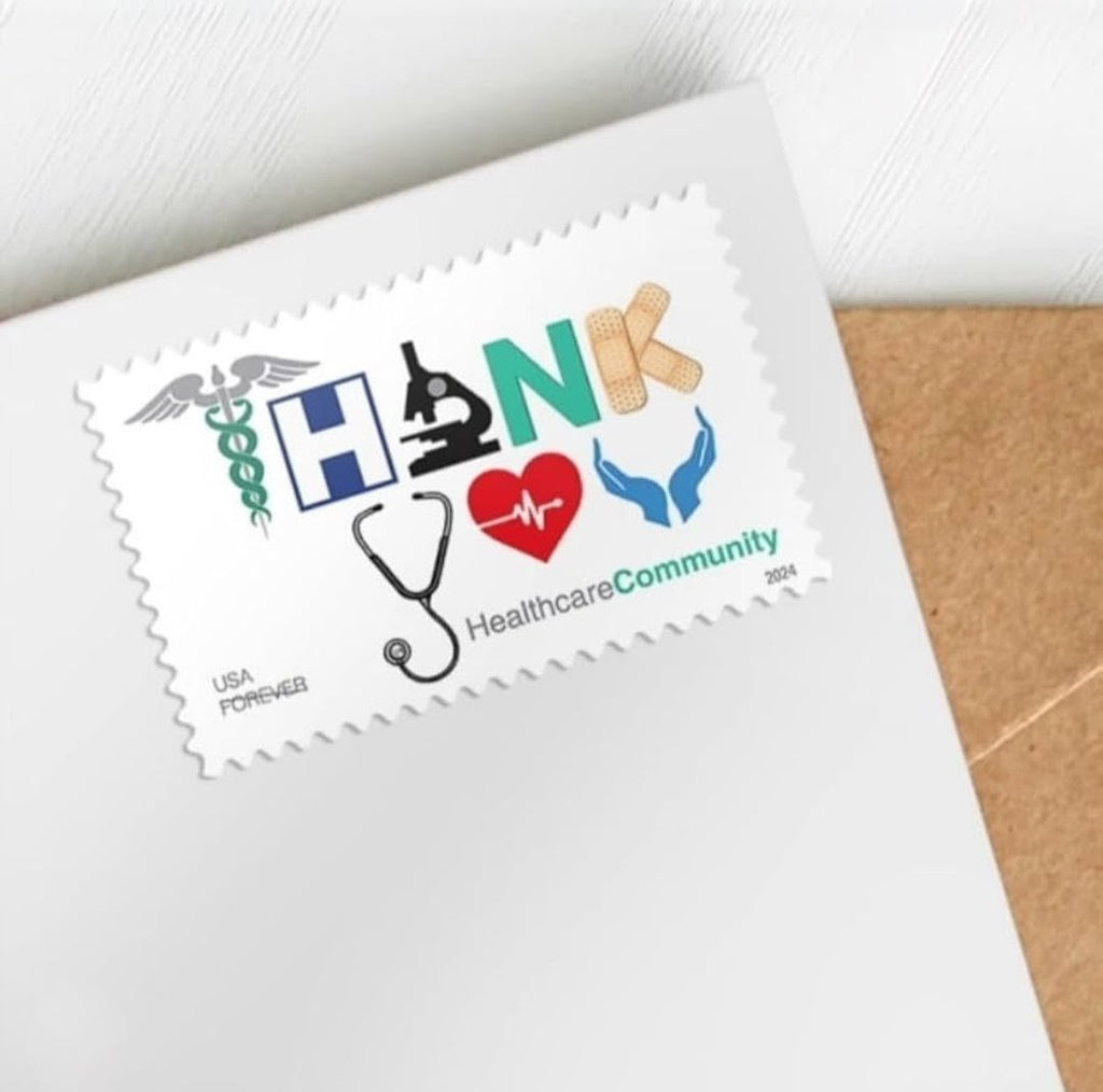 2024 Thank You Healthcare Forever USA Stamp Sheet Of 20, Multicolor