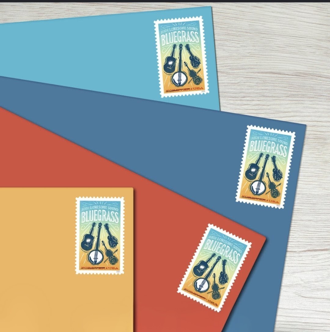 2024 Bluegrass Forever USA Stamp Sheet Of 20, Multicolor