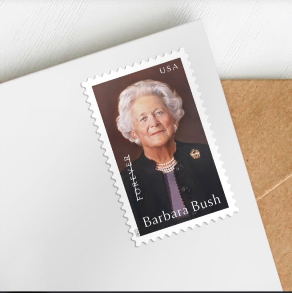 2025 Barbara Bush Forever USA Stamp Sheet Of 20, Multicolor
