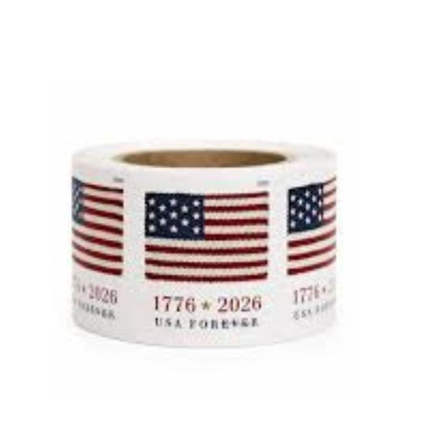Discounted Roll Of 100 2026 U.S. Flag First Class US Postage Stamps