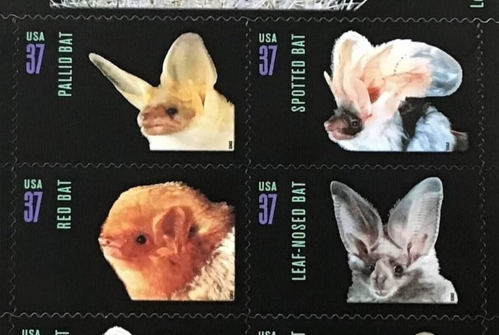 2002 Night Friends 37 Cents USA Stamp Sheet, Bats, Multicolor