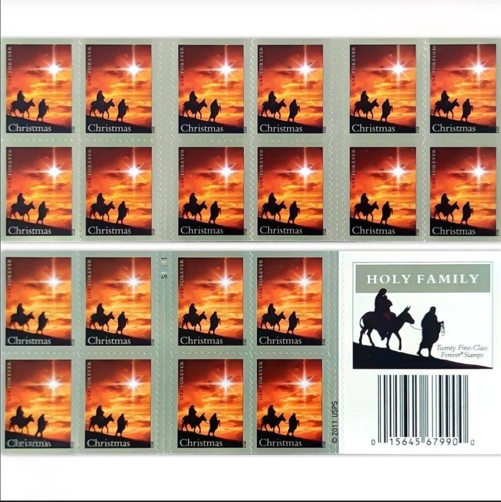 2012 Holy Family Forever USA Stamp Booklet, Seasonal, Multicolor
