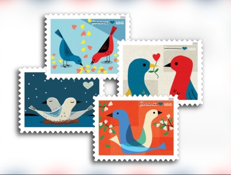 2026 Love Forever USA Stamp Sheet Of 20, Multicolor