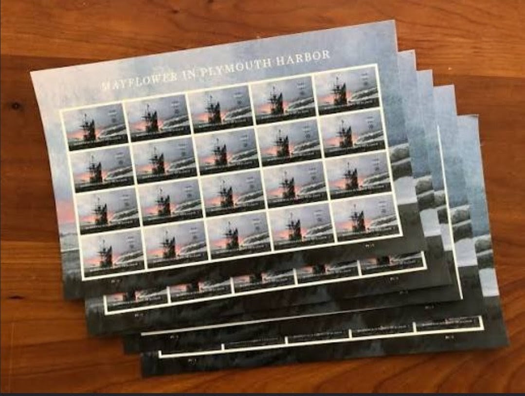 USPS 2020 Mayflower In Plymouth Harbor Forever Stamps Sheet of 20