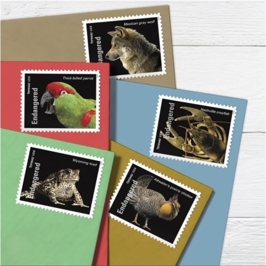 2023 Endangered Species Forever USA Stamp Sheet Of 20, Multicolor