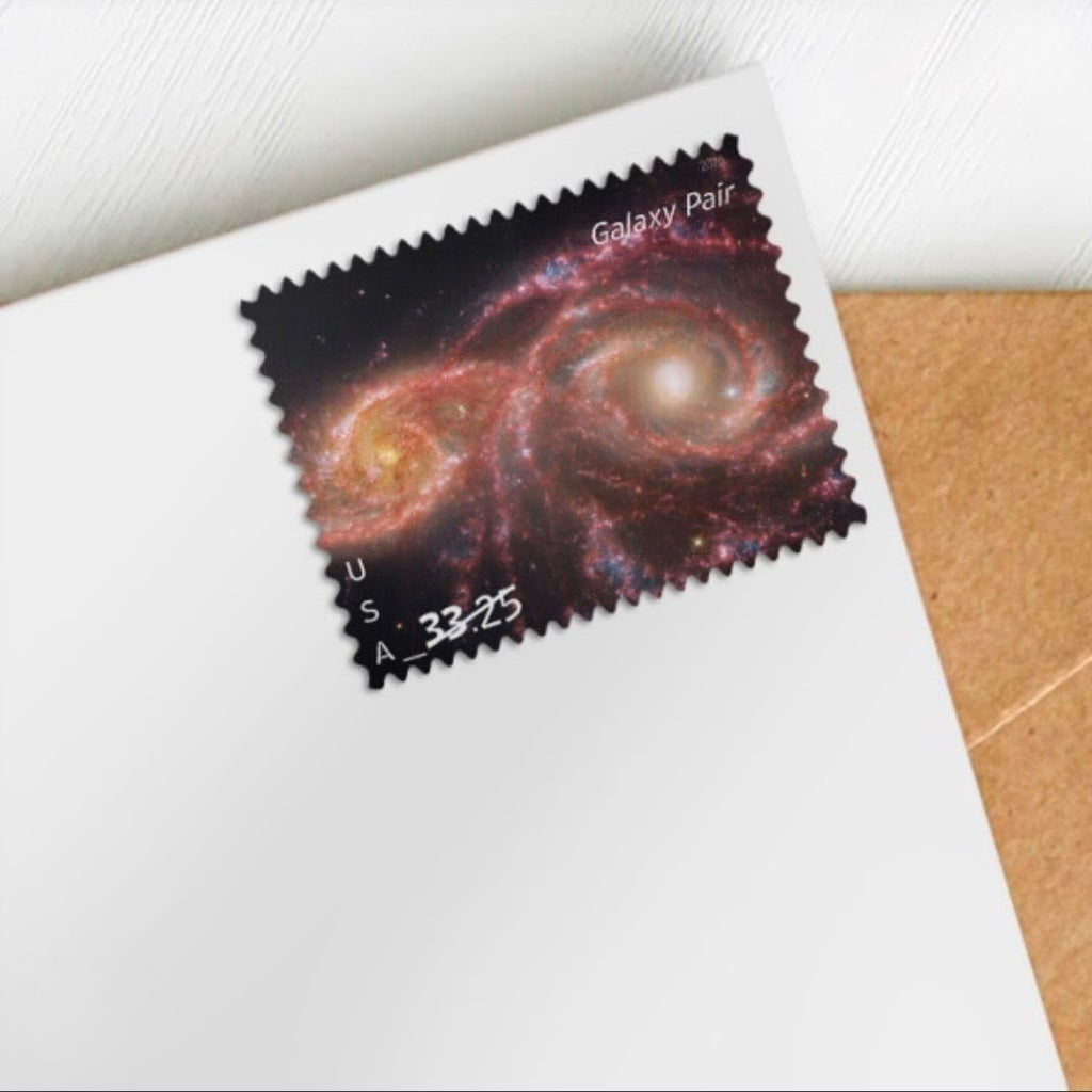 2026 Galaxy Pair $33.25 USA Stamp Sheet Of 4, Multicolor