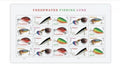 2025 Freshwater Fishing Lures Forever USA Stamp Sheet Of 20, Multicolor
