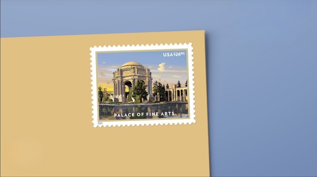 2022 Palace of Fine Arts, $26.95 Rate, USPS Sheet of 4 - Total Value $107.80