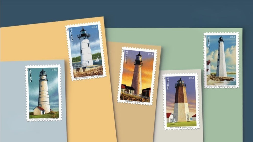 USPS 2013 New England Coastal Lighthouses Forever Stamps Sheet of 20
