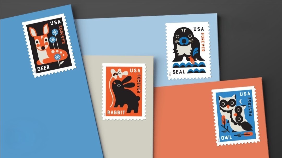 USPS 2025 Baby Wild Animals Forever Stamps Booklet of 20, Wildlife