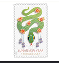 2025 Year Of The Snake Forever USA Stamp Sheet Of 20, Multicolor