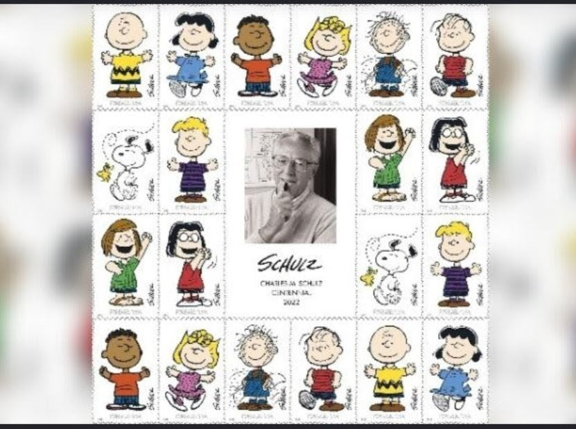2022 Charles M. Shulz Forever USA Stamp Sheet Of 20, Multicolor