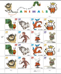 2006 Favorite Children's Book Animals 39¢ USA Stamp Sheet Of 16, Multicolor