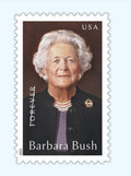 2025 Barbara Bush Forever USA Stamp Sheet Of 20, Multicolor