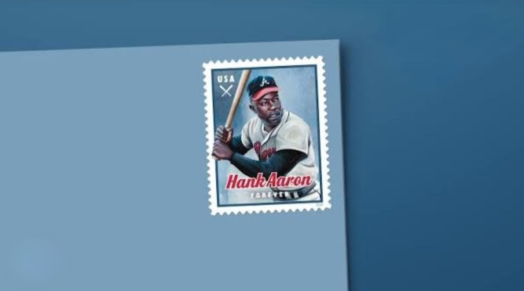 2024 Hank Aaron Forever USA Stamp Sheet Of 20, Multicolor