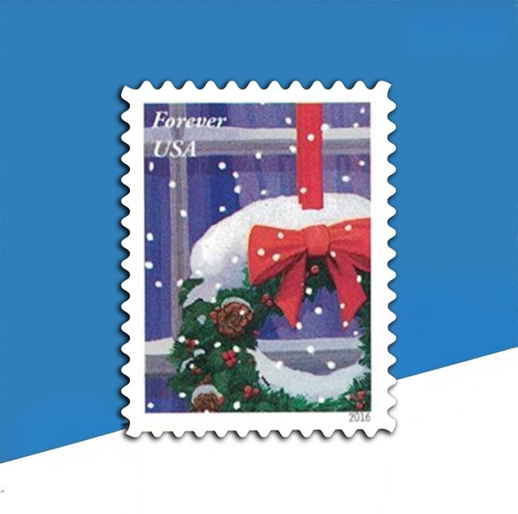 USPS 2016 Holiday Windows Forever Stamps Booklet of 20, Winter