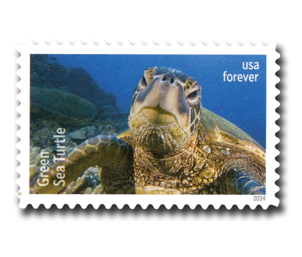 USPS 2024 Protect The Sea Turtles Stamps Sheet of 18, Ocean