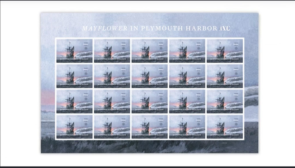 USPS 2020 Mayflower In Plymouth Harbor Forever Stamps Sheet of 20