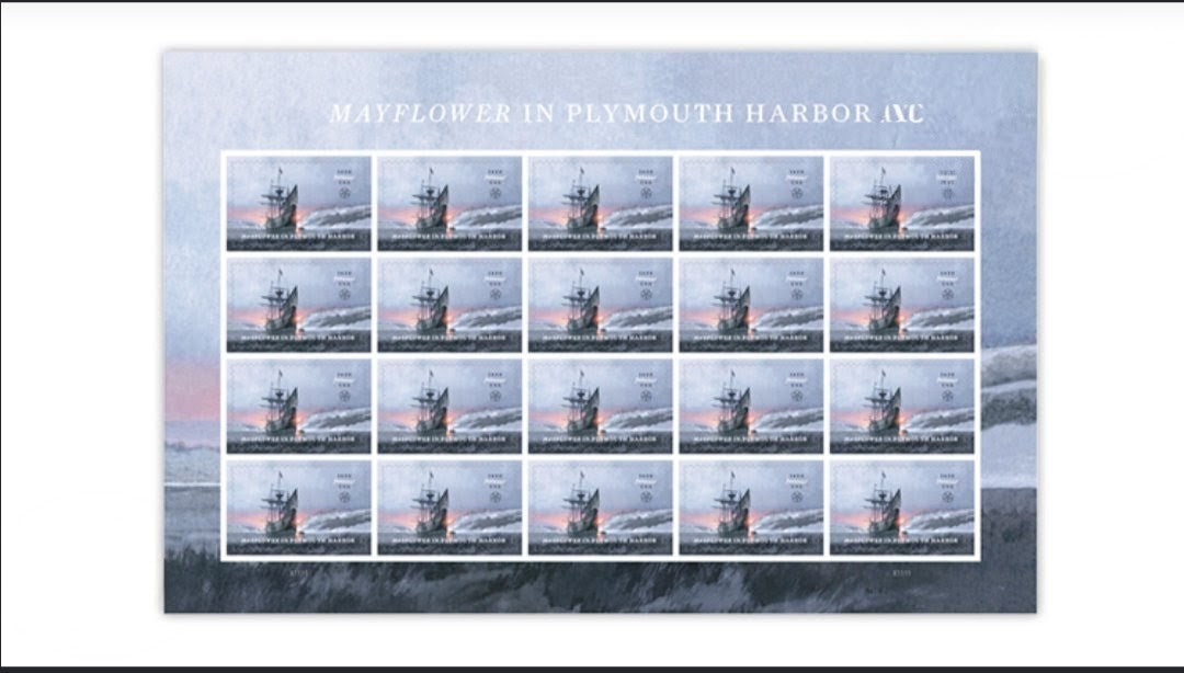 USPS 2020 Mayflower In Plymouth Harbor Forever Stamps Sheet of 20