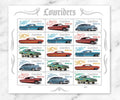 2026 Lowrider Forever USA Stamp Sheet Of 16, Multicolor