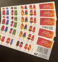 2018 Frozen Treats Forever USA Stamp Booklet Of 20, Multicolor