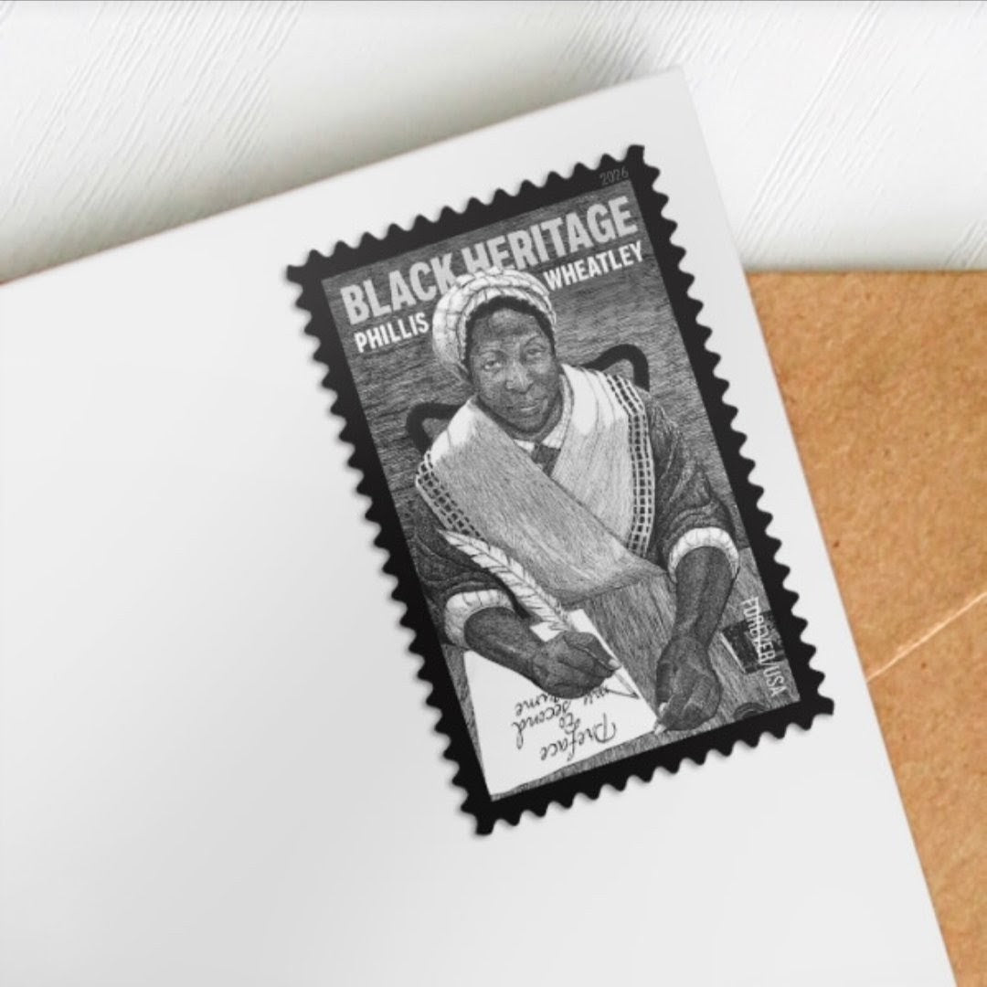 2026 Phillis Wheatley Forever USA Stamp Sheet, Multicolor