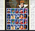 2017 Disney Villans Forever USA Stamp Sheet Of 20, Multicolor