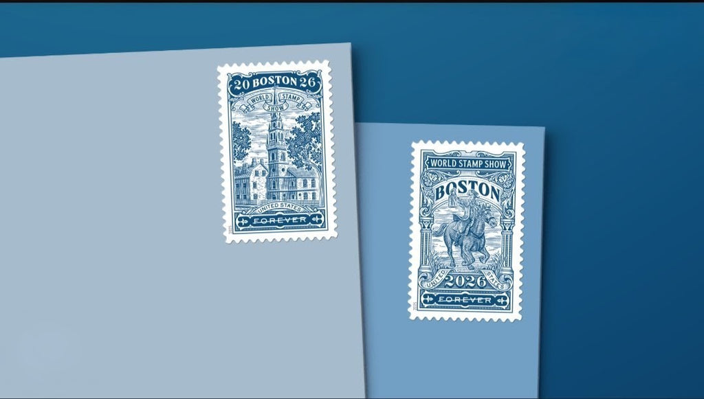 2026 Boston World Stamp Show Forever USA Stamp Booklet, Boston, Multicolor