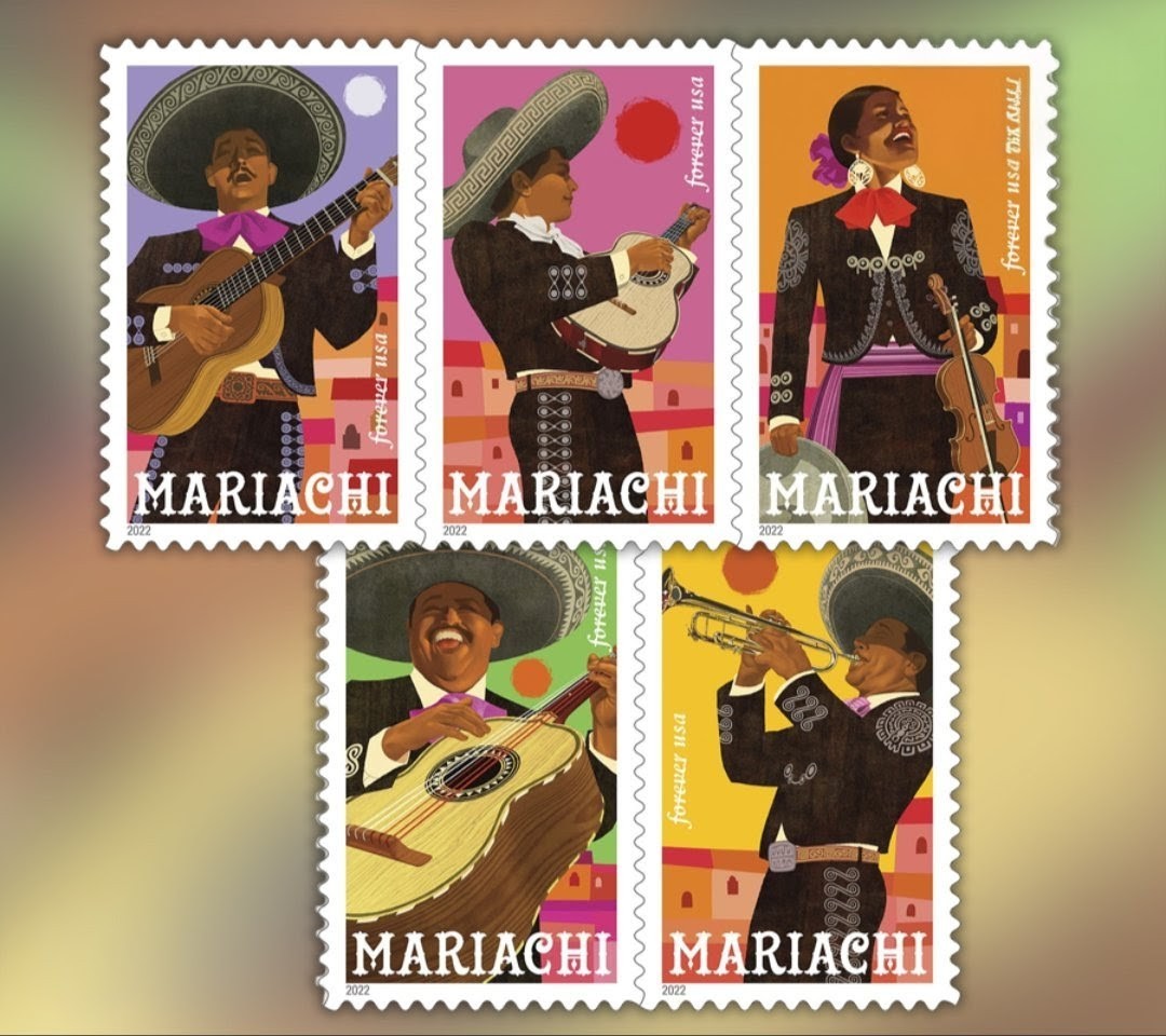 2022 Mariachi Forever USA Stamp Sheet Of 20, Multicolor