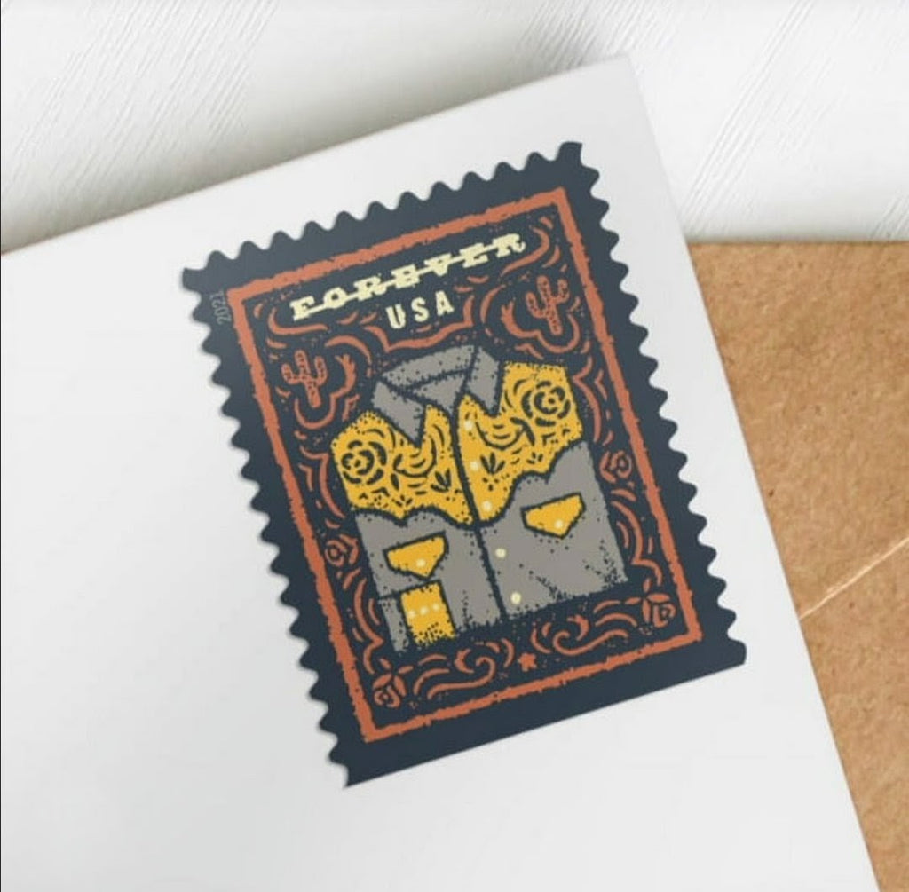 USPS 2021 Western Wear Forever Stamps Booklet of 20, West
