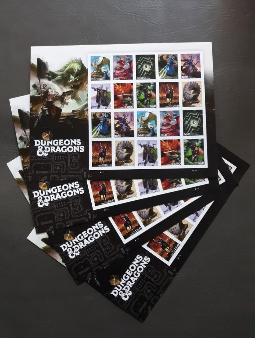 USPS 2024 Dungeons & Dragons Stamps Sheet of 20, Fantasy