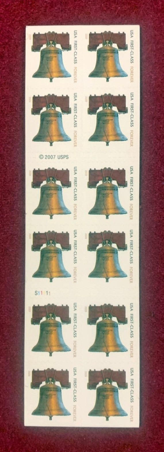 USPS 2007 Liberty Bell Stamps Booklet of 20