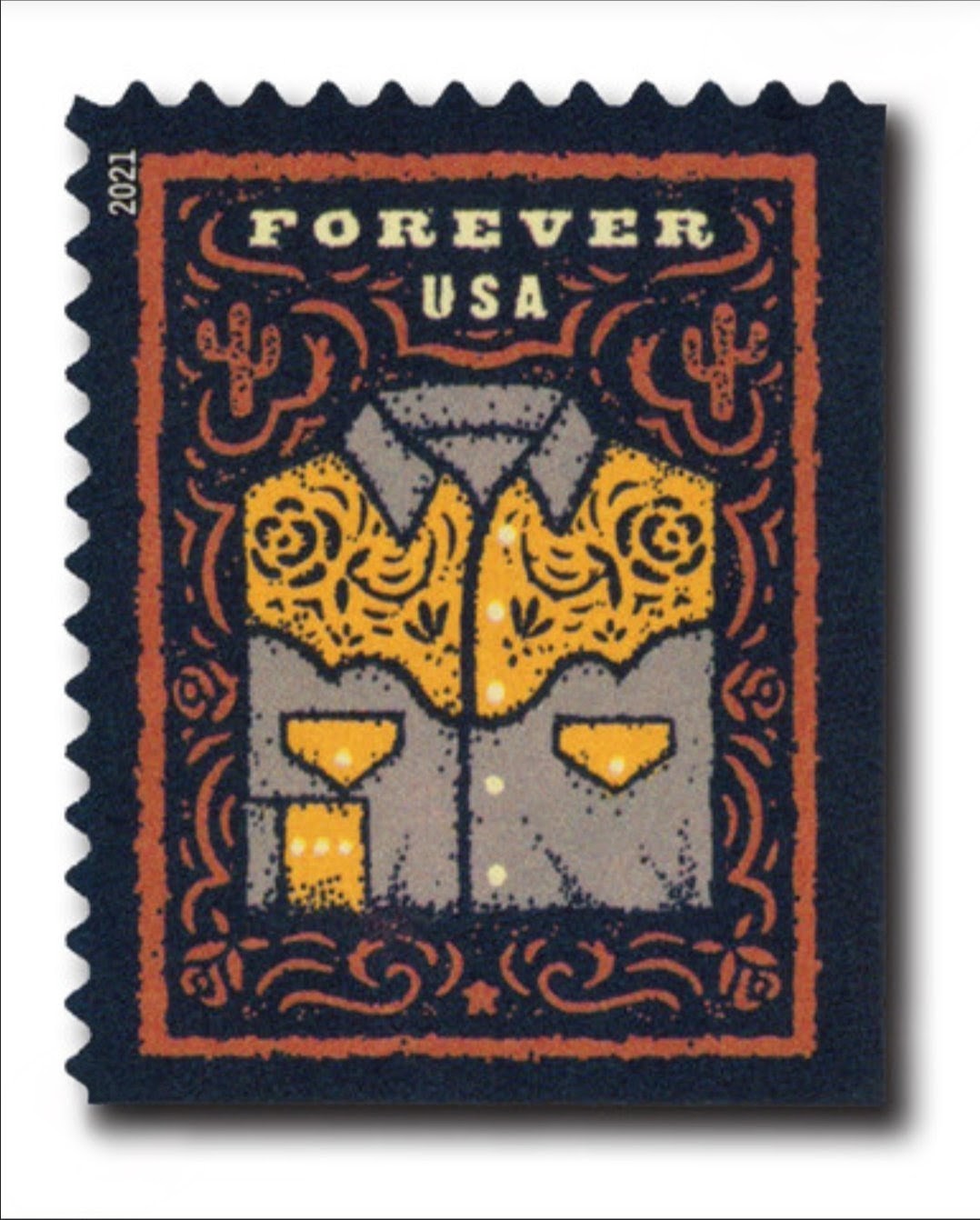 USPS 2021 Western Wear Forever Stamps Booklet of 20, West