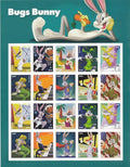 2020 Bugs Bunny Forever USA Stamp Sheet Of 20, Multicolor