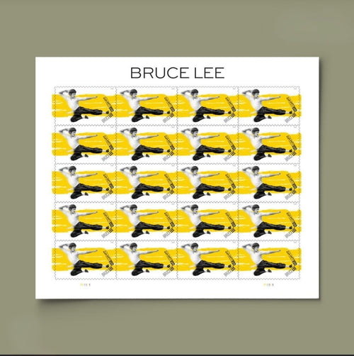 2026 Bruce Lee Forever USA Stamp Sheet Of 20, Multicolor