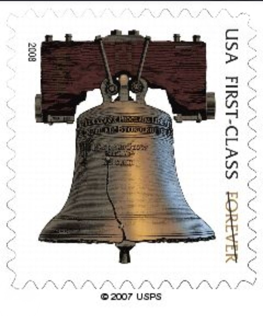 USPS 2007 Liberty Bell Stamps Booklet of 20
