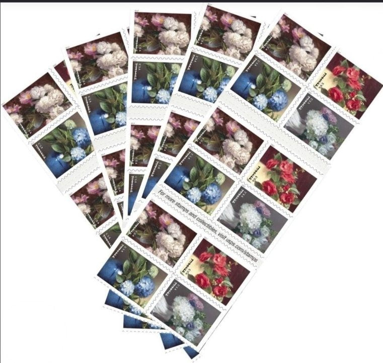 USPS 2017 Flowers From The Garden Forever Stamps Booklet of 20, Floral