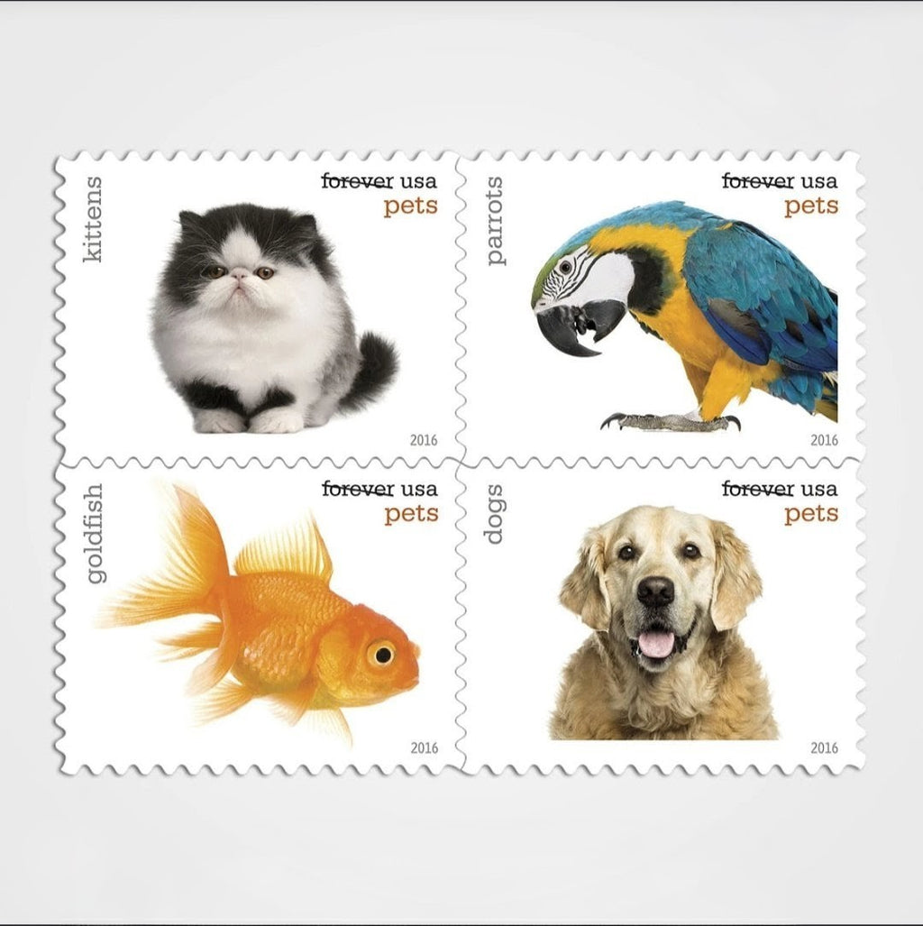 2016 PETS Forever USA Stamp Booklet Of 20, Multicolor