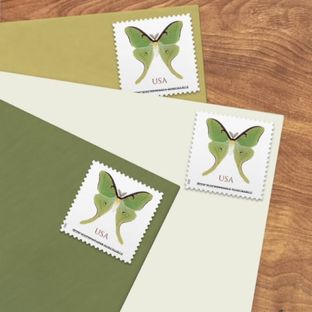 2025 Luna Moth Butterfly Non-Machinable USA Stamp Sheet Of 20