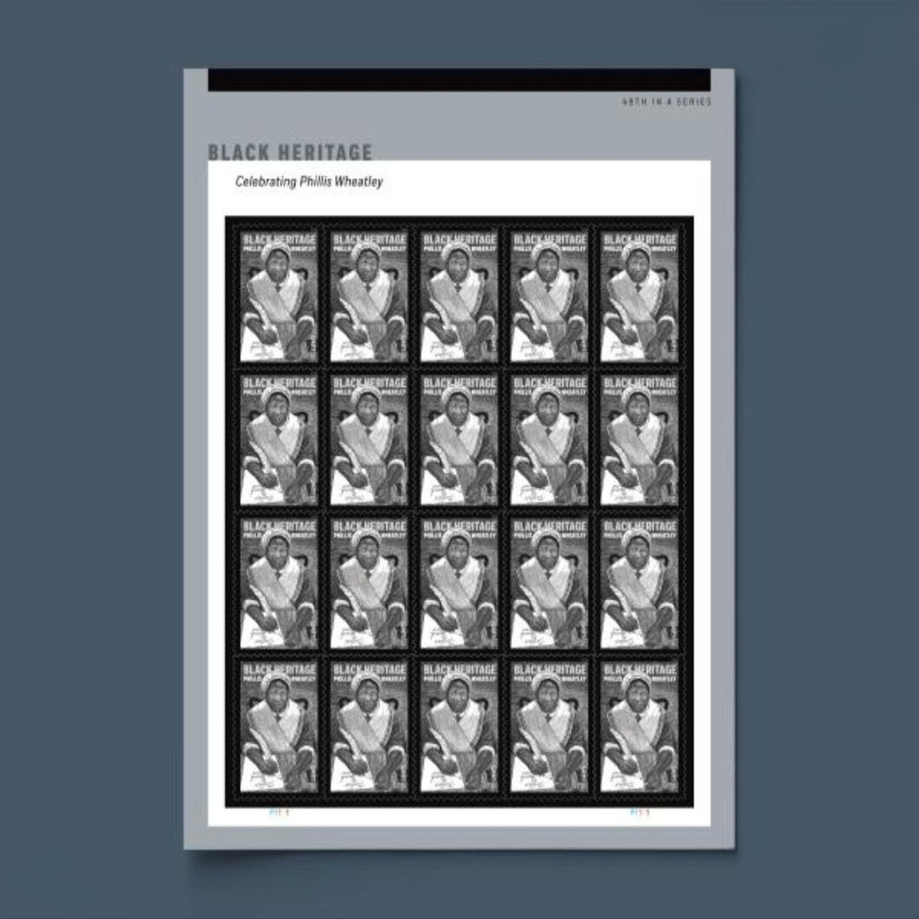 2026 Phillis Wheatley Forever USA Stamp Sheet, Multicolor