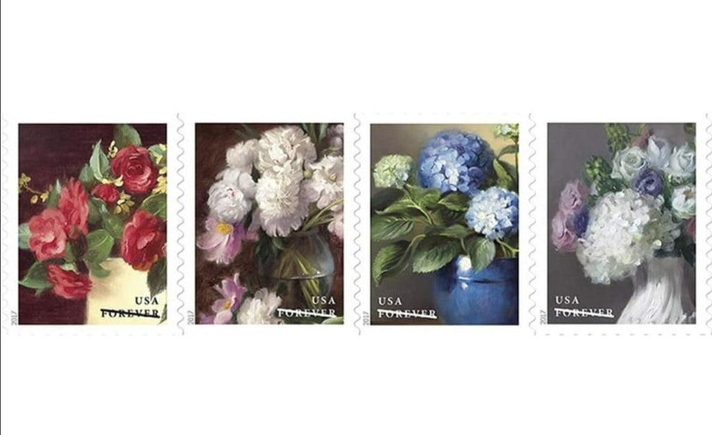 USPS 2017 Flowers From The Garden Forever Stamps Booklet of 20, Floral