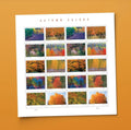 2024 Autumn Colors Forever USA Stamp Sheet Of 20, Multicolor