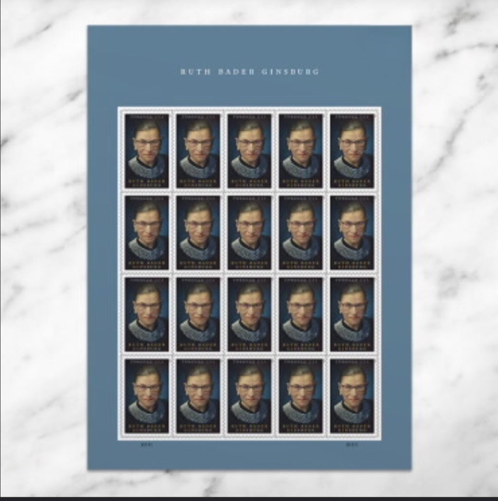 USPS 2023 Ruth Bader Ginsburg Forever Stamps Sheet of 20, Celebrity