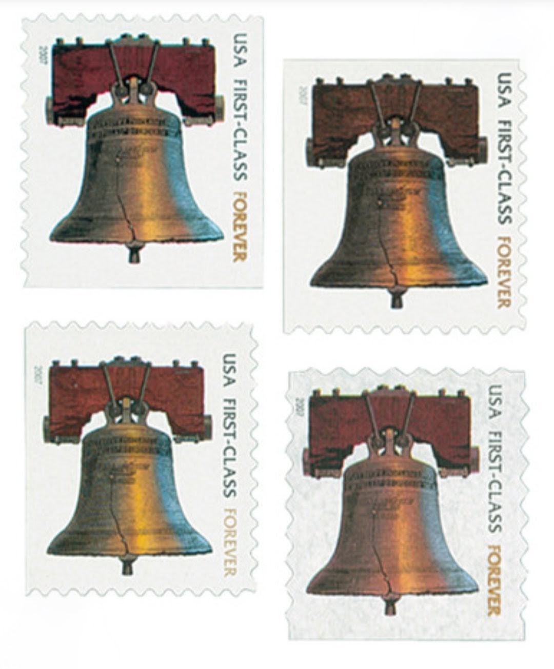 USPS 2007 Liberty Bell Stamps Booklet of 20