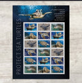 USPS 2024 Protect The Sea Turtles Stamps Sheet of 18, Ocean